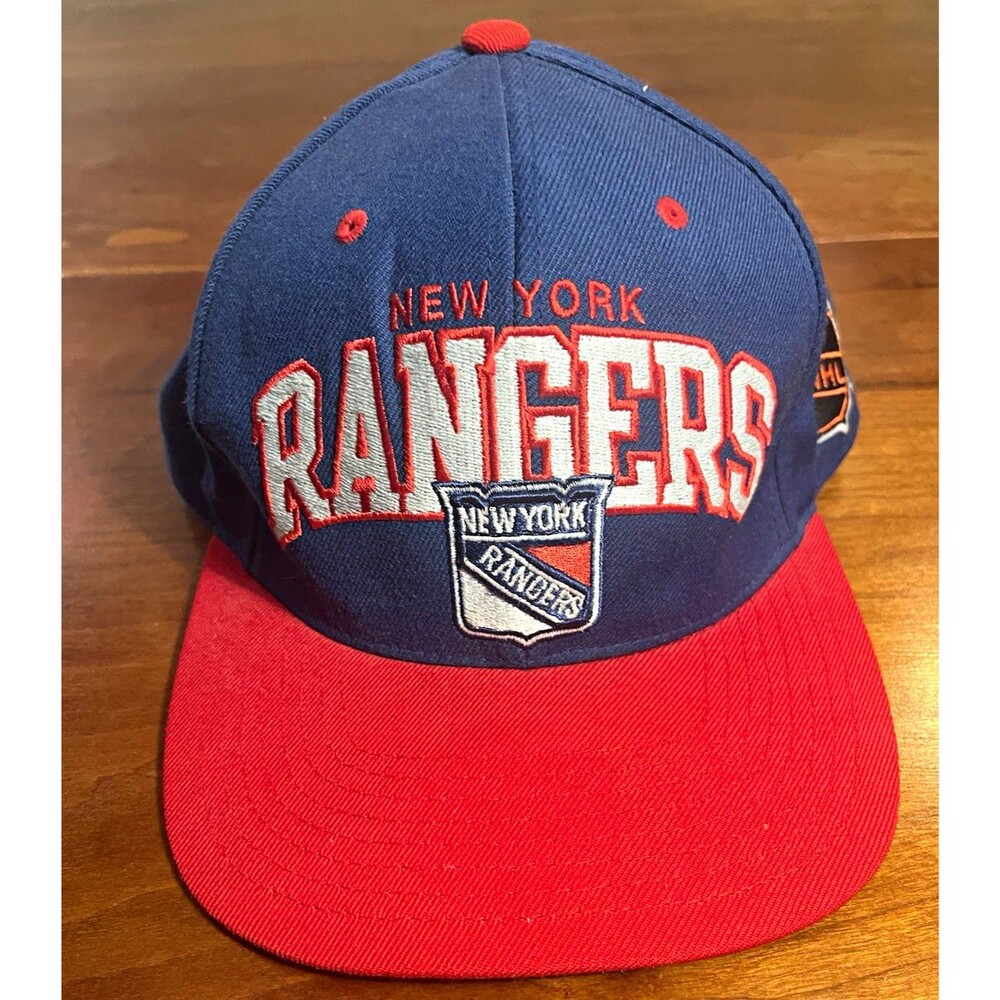 Vintage New York Rangers NHL Hockey Snapback Blue Red Mitchell & Ness